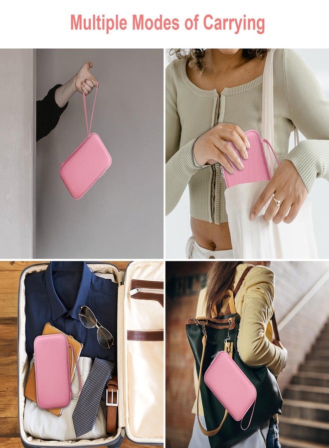 Canboc Carrying Travel Case Compatible with GiiKER Super Slide Puzzle Games, Brain Teaser Puzzle Organizer Storage Bag, Mesh Pocket fit Magnetic Sliding Tiles and Batteries, Pink (Case Only) - Image 3